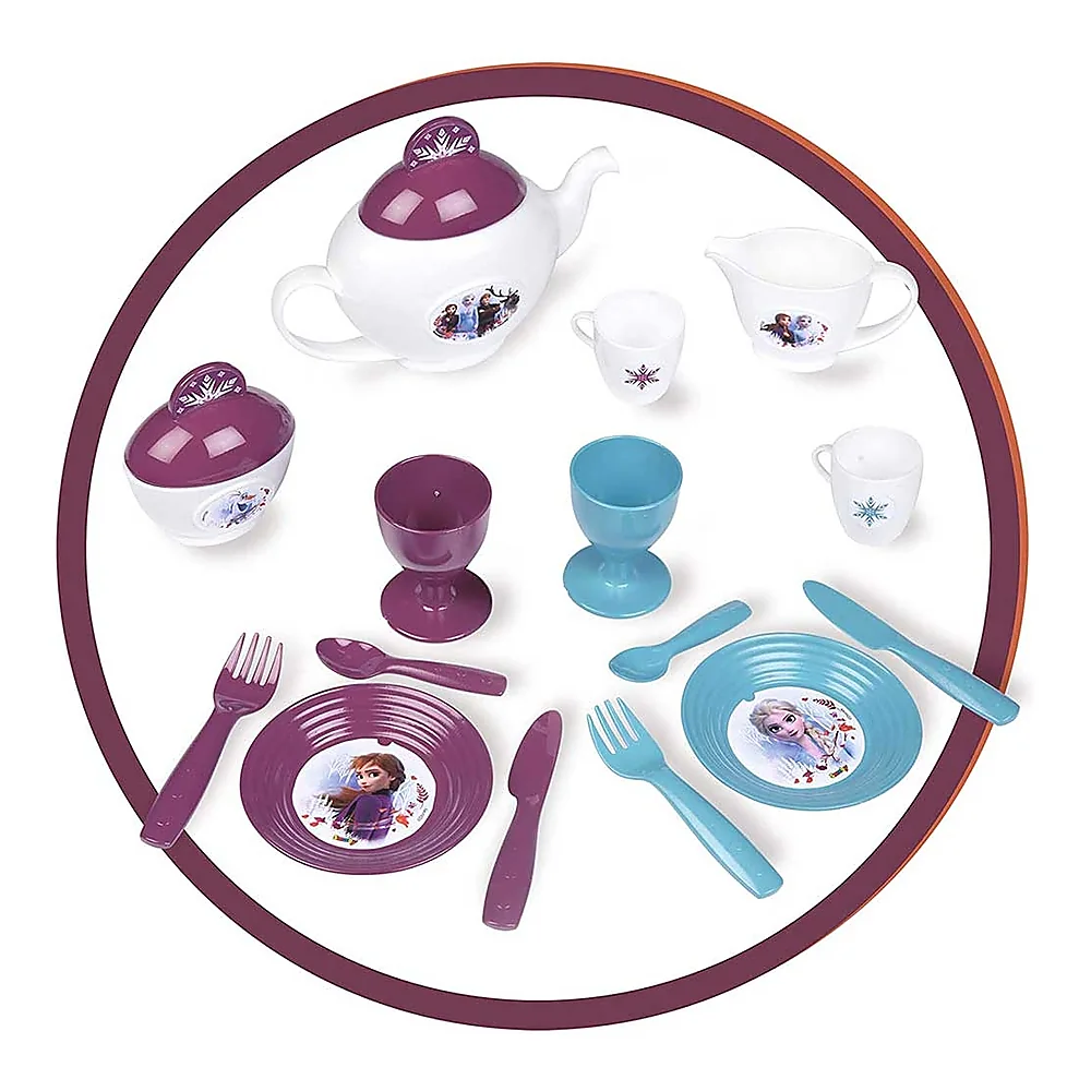 Carucior servire ceai Smoby Frozen 2 XL cu 17 accesorii [2]