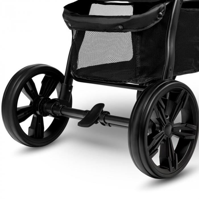 Carucior sport Annet Plus, De la nastere, Cu accesorii si capotina XXL reglabila, 0 - 22 Kg, Negru [17]