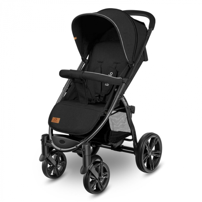 Carucior sport Annet Plus, De la nastere, Cu accesorii si capotina XXL reglabila, 0 - 22 Kg, Negru [5]