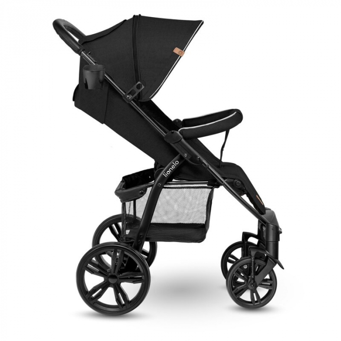 Carucior sport Annet Plus, De la nastere, Cu accesorii si capotina XXL reglabila, 0 - 22 Kg, Negru [13]