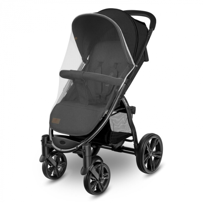 Carucior sport Annet Plus, De la nastere, Cu accesorii si capotina XXL reglabila, 0 - 22 Kg, Negru [6]