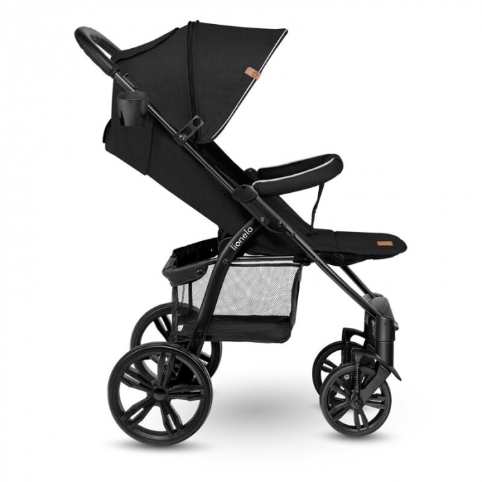 Carucior sport Annet Plus, De la nastere, Cu accesorii si capotina XXL reglabila, 0 - 22 Kg, Negru [14]