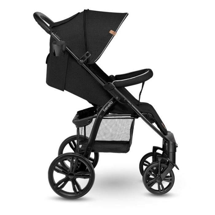 Carucior sport Annet Plus, De la nastere, Cu accesorii si capotina XXL reglabila, 0 - 22 Kg, Negru [12]