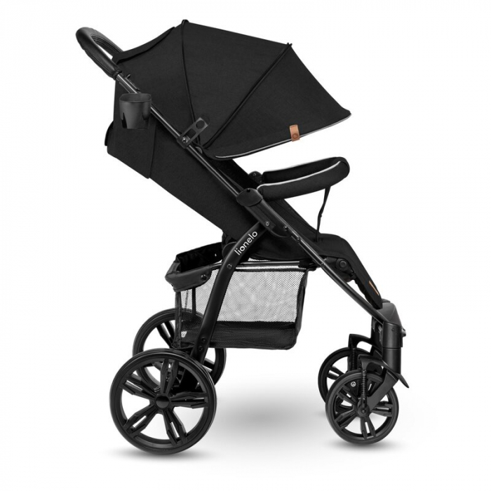 Carucior sport Annet Plus, De la nastere, Cu accesorii si capotina XXL reglabila, 0 - 22 Kg, Negru [15]