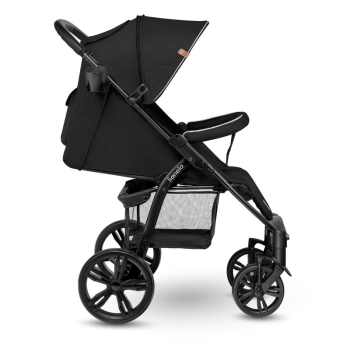 Carucior sport Annet Plus, De la nastere, Cu accesorii si capotina XXL reglabila, 0 - 22 Kg, Negru [11]