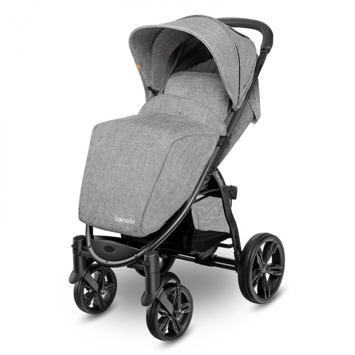 Carucior sport Annet Plus, De la nastere, Cu accesorii si capotina XXL reglabila, 0 - 22 Kg, Gri [15]