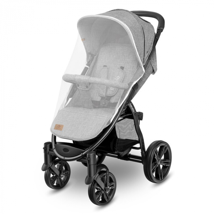Carucior sport Annet Plus, De la nastere, Cu accesorii si capotina XXL reglabila, 0 - 22 Kg, Gri [16]