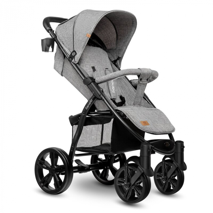 Carucior sport Annet Plus, De la nastere, Cu accesorii si capotina XXL reglabila, 0 - 22 Kg, Gri [8]