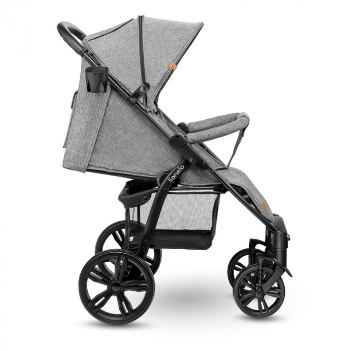 Carucior sport Annet Plus, De la nastere, Cu accesorii si capotina XXL reglabila, 0 - 22 Kg, Gri [5]