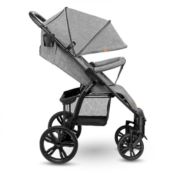 Carucior sport Annet Plus, De la nastere, Cu accesorii si capotina XXL reglabila, 0 - 22 Kg, Gri [7]