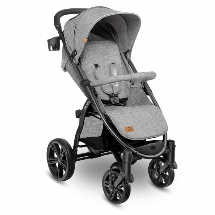 Carucior sport Annet Plus, De la nastere, Cu accesorii si capotina XXL reglabila, 0 - 22 Kg, Gri [13]