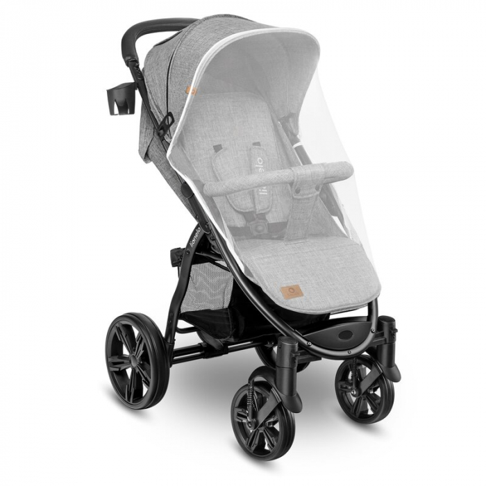 Carucior sport Annet Plus, De la nastere, Cu accesorii si capotina XXL reglabila, 0 - 22 Kg, Gri [14]