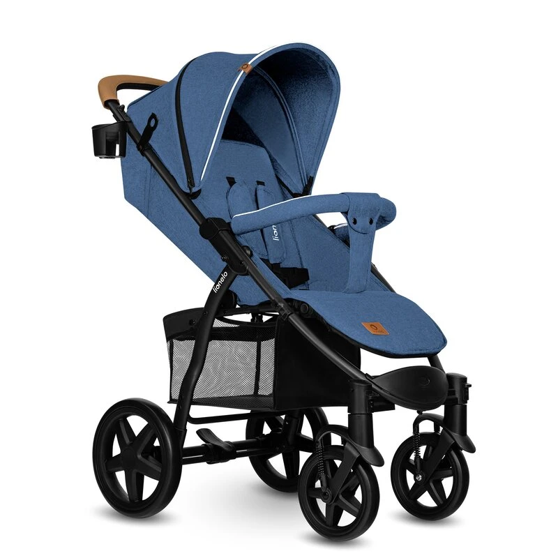 Carucior sport Annet Plus, De la nastere, Cu accesorii si capotina XXL reglabila, 0 - 22 Kg, Albastru Denim [9]
