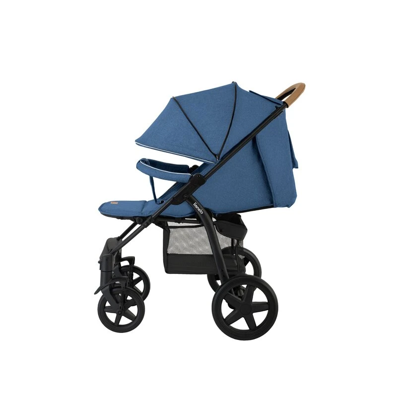 Carucior sport Annet Plus, De la nastere, Cu accesorii si capotina XXL reglabila, 0 - 22 Kg, Albastru Denim [5]