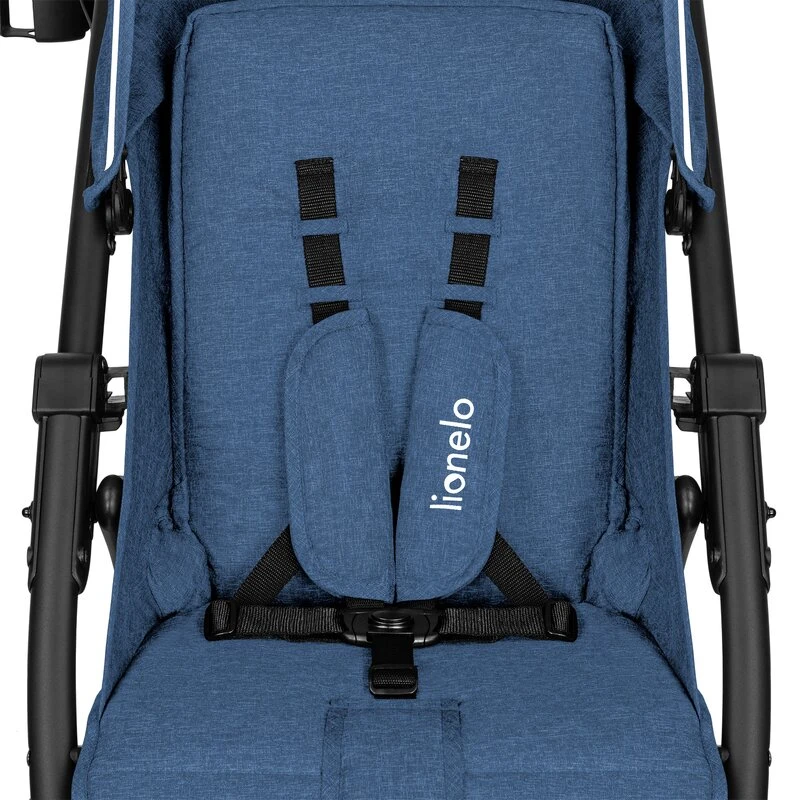 Carucior sport Annet Plus, De la nastere, Cu accesorii si capotina XXL reglabila, 0 - 22 Kg, Albastru Denim [8]