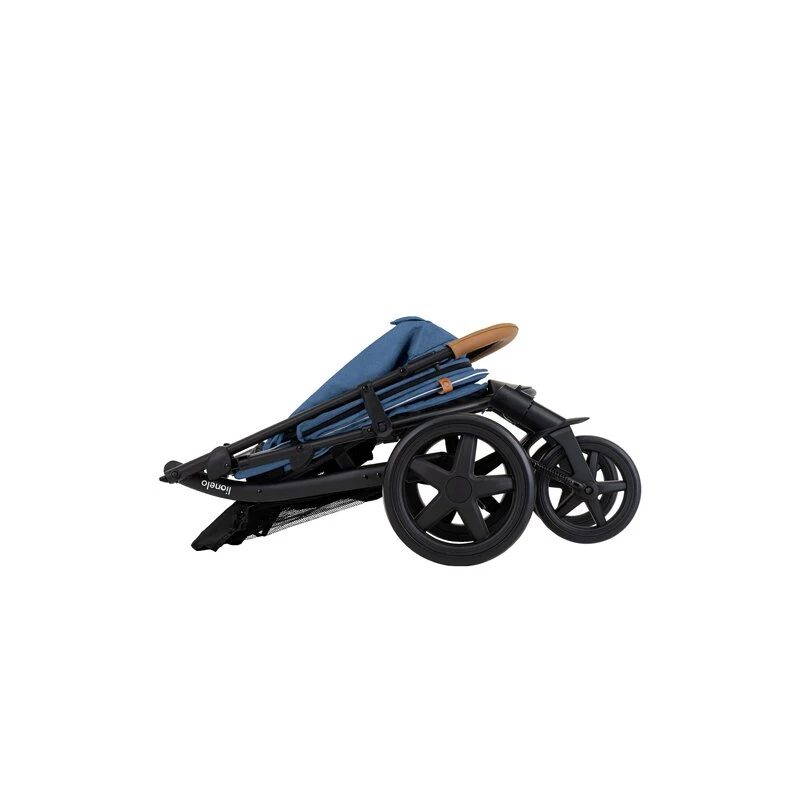 Carucior sport Annet Plus, De la nastere, Cu accesorii si capotina XXL reglabila, 0 - 22 Kg, Albastru Denim [7]