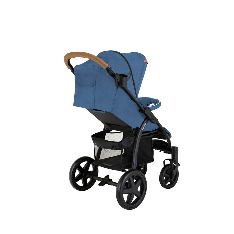 Carucior sport Annet Plus, De la nastere, Cu accesorii si capotina XXL reglabila, 0 - 22 Kg, Albastru Denim [6]