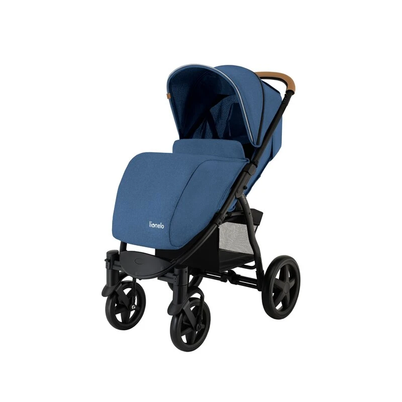 Carucior sport Annet Plus, De la nastere, Cu accesorii si capotina XXL reglabila, 0 - 22 Kg, Albastru Denim [4]