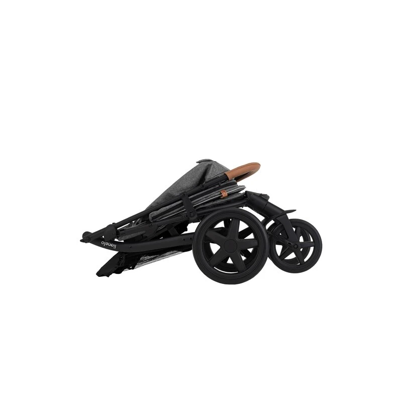 Lionelo - Carucior sport Annet Plus, De la nastere, Cu accesorii si capotina XXL reglabila, 0 - 22 Kg, Conform cu standardele europene de securitate EN1888-1 si EN1888-2, Gri Caramel [7]