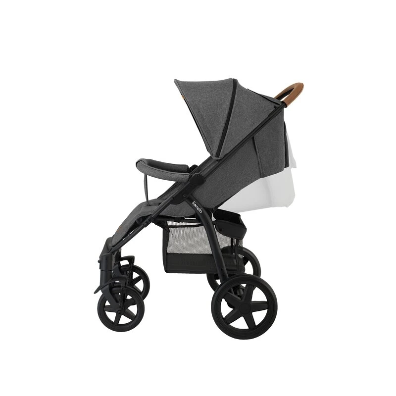 Lionelo - Carucior sport Annet Plus, De la nastere, Cu accesorii si capotina XXL reglabila, 0 - 22 Kg, Conform cu standardele europene de securitate EN1888-1 si EN1888-2, Gri Caramel [6]
