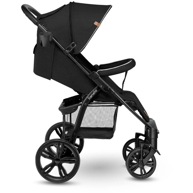 Carucior sport Annet Plus, De la nastere, Cu accesorii si capotina XXL reglabila, 0 - 22 Kg, Negru [12]