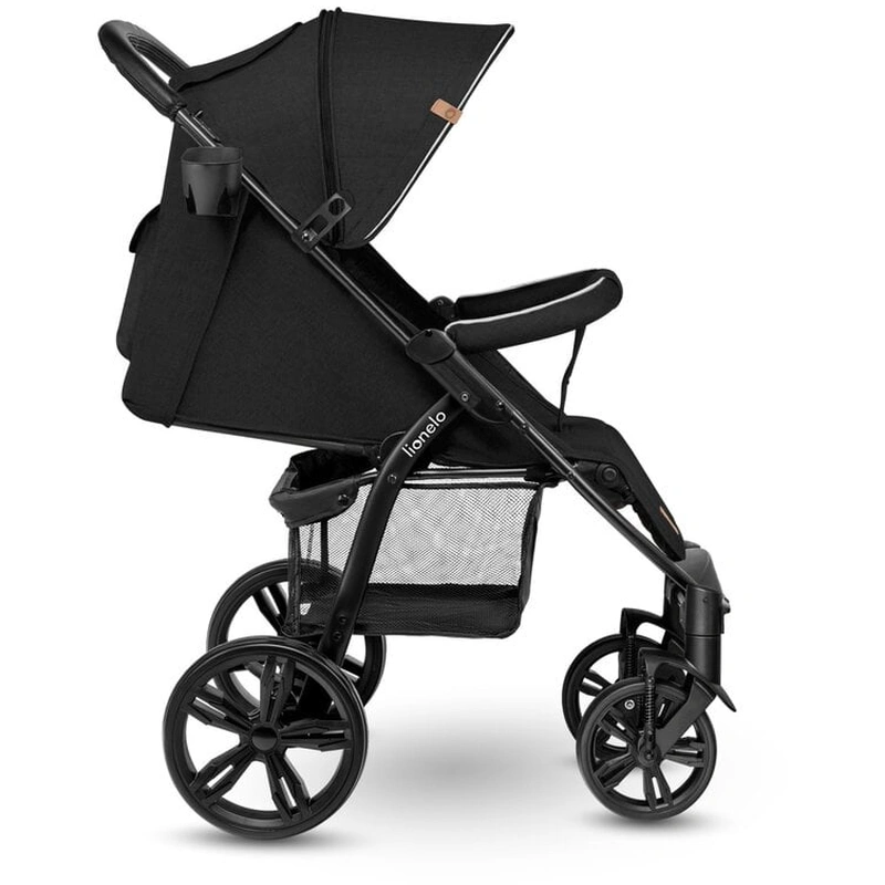 Carucior sport Annet Plus, De la nastere, Cu accesorii si capotina XXL reglabila, 0 - 22 Kg, Negru [11]