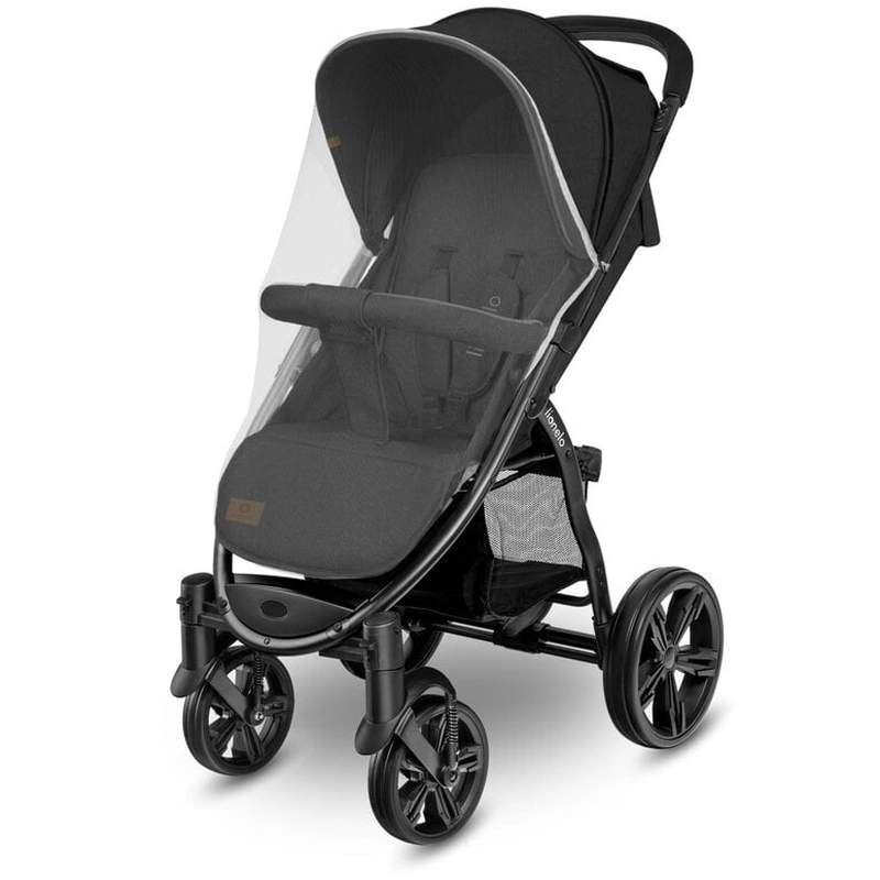 Carucior sport Annet Plus, De la nastere, Cu accesorii si capotina XXL reglabila, 0 - 22 Kg, Negru [7]