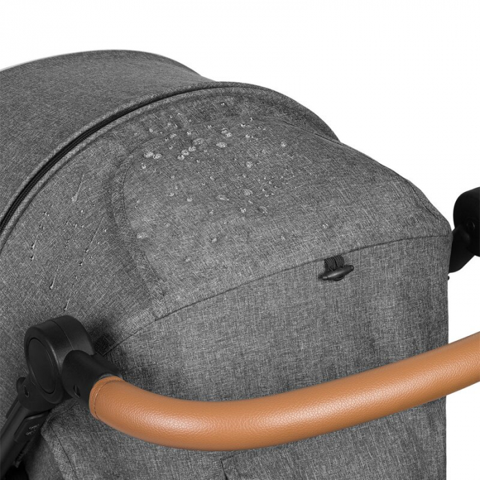 Lionelo - Carucior sport Annet Tour, De la nastere, Cu capotina impermeabila, Cu filtru UPF 50+, Cu maner reglabil, Plasa de tantari, Suport biberon, Saculet pentru picioare, Pana la 22 kg, Cu certifi [8]