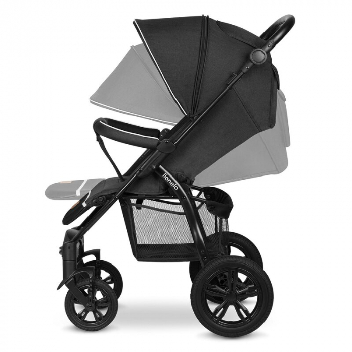 Lionelo - Carucior sport Annet Tour, De la nastere, Cu capotina impermeabila, Cu filtru UPF 50+, Cu maner reglabil, Plasa de tantari, Suport biberon, Saculet pentru picioare, Pana la 22 kg, Cu certifi [8]