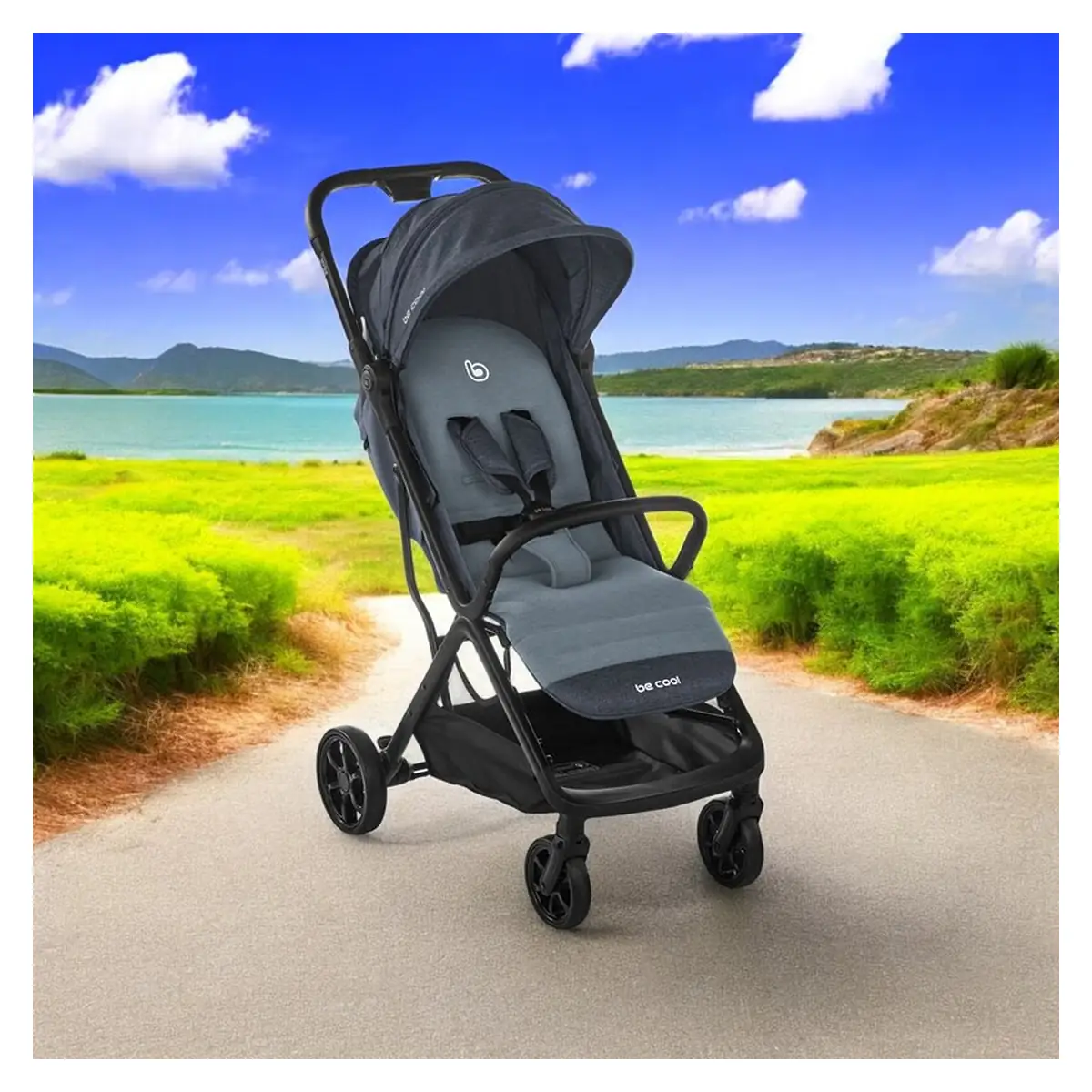 Carucior sport, Be Cool, Strike, pliere automata, doar 6.88 Kg, Be Azure [3]