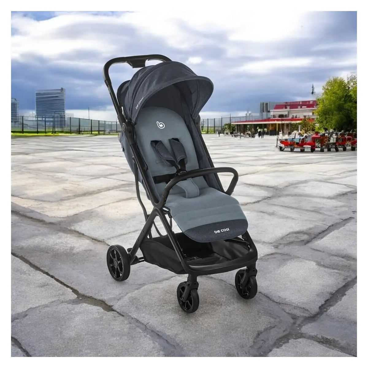 Carucior sport, Be Cool, Strike, pliere automata, doar 6.88 Kg, Be Azure [4]