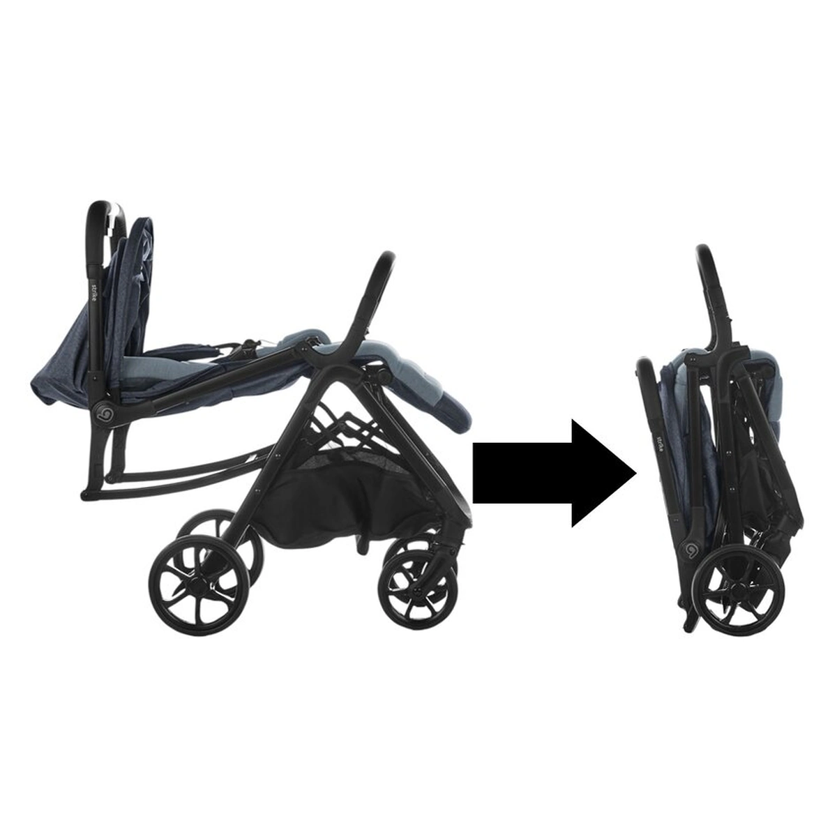 Carucior sport, Be Cool, Strike, pliere automata, doar 6.88 Kg, Be Azure [15]