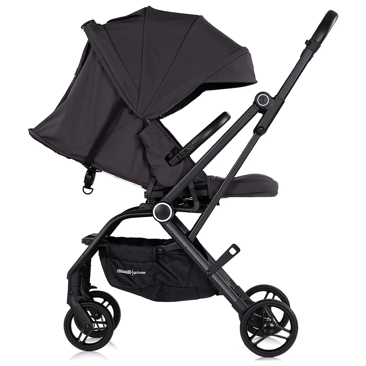 Carucior sport Chipolino Go Twist, cu sezut rotativ 360 grade, pliere cu o singura mana, pana la 22 kg, Charcoal [5]