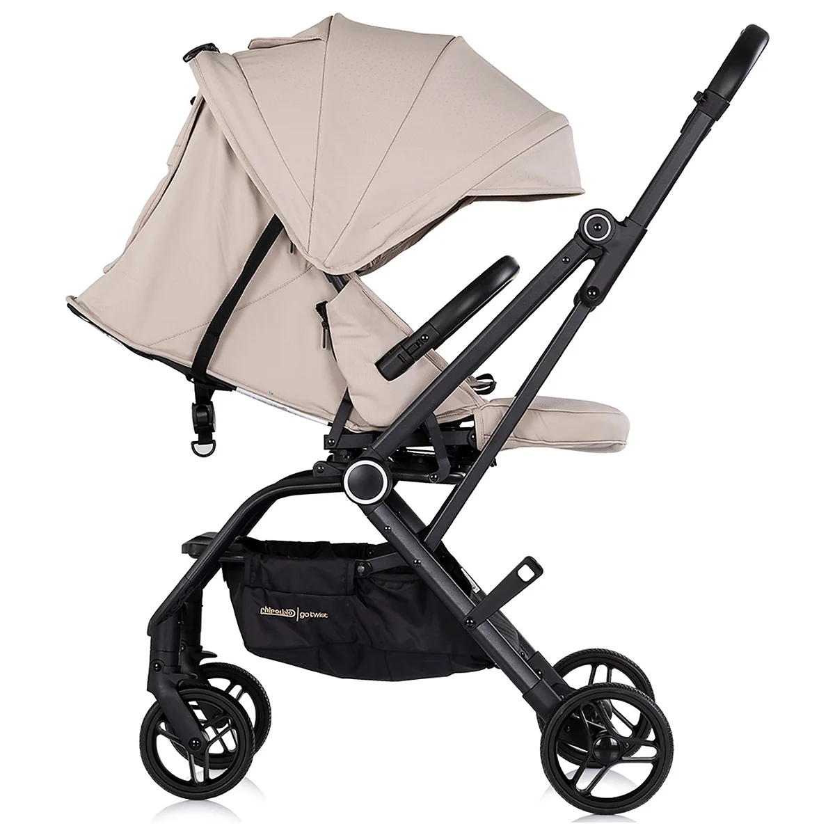 Carucior sport Chipolino Go Twist, cu sezut rotativ 360 grade, pliere cu o singura mana, pana la 22 kg, Latte [5]