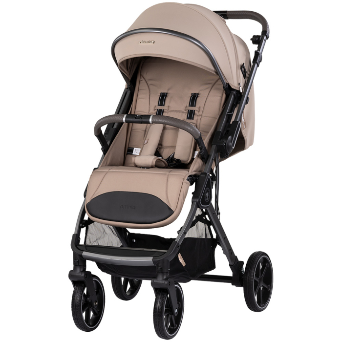 Carucior sport Chipolino Omnia cu maner reversibil si husa picioare, Latte [3]