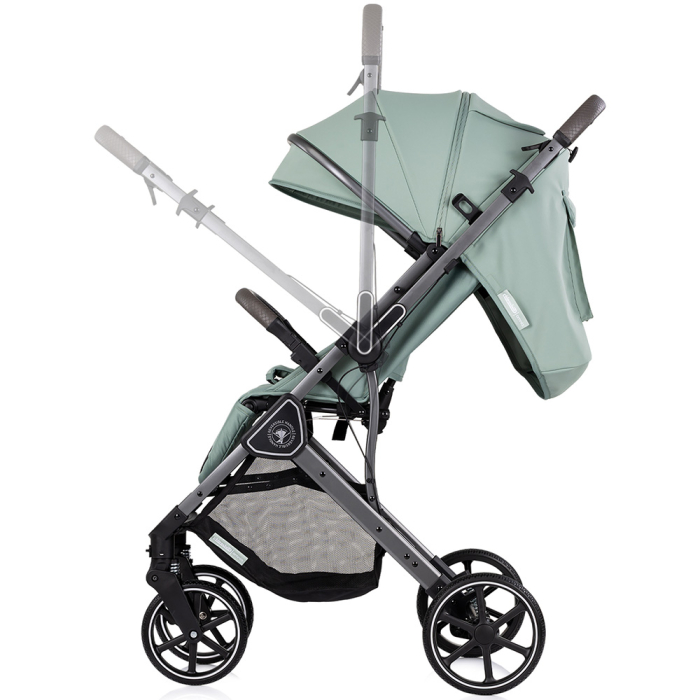 Carucior sport Chipolino Omnia cu maner reversibil si husa picioare, Matcha [5]
