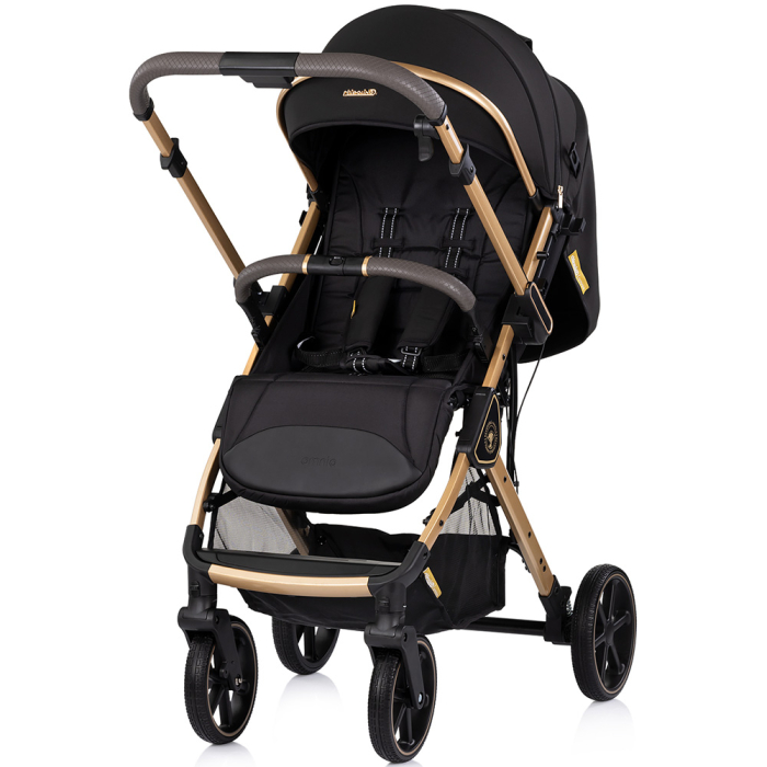 Carucior sport Chipolino Omnia cu maner reversibil si husa picioare, Noir [2]