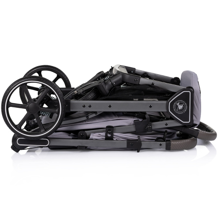 Carucior sport Chipolino Omnia cu maner reversibil si husa picioare, Platinum [8]