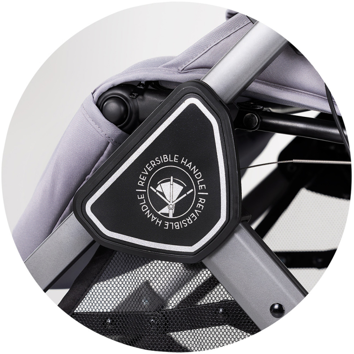 Carucior sport Chipolino Omnia cu maner reversibil si husa picioare, Platinum [9]