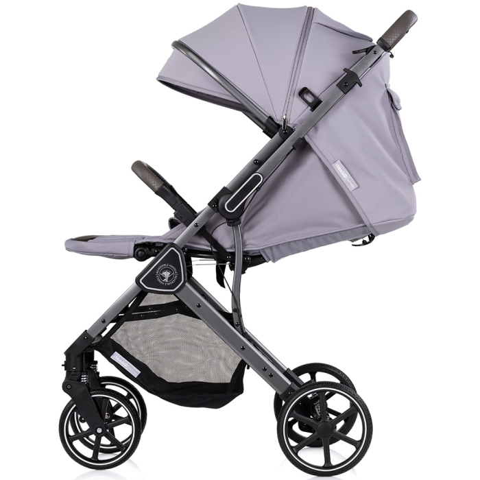 Carucior sport Chipolino Omnia cu maner reversibil si husa picioare, Platinum [6]