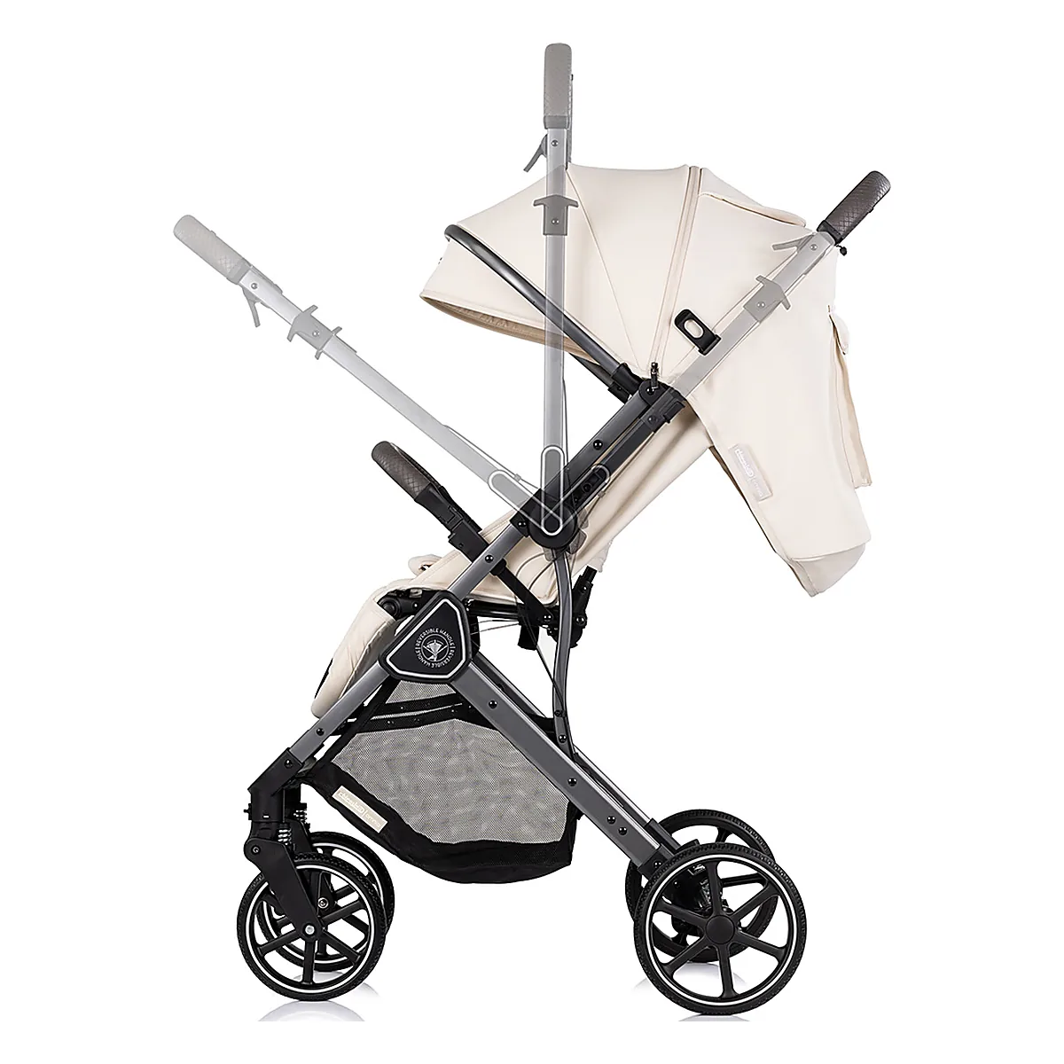 Carucior sport Chipolino Omnia cu maner reversibil si husa picioare, Cashmere [5]