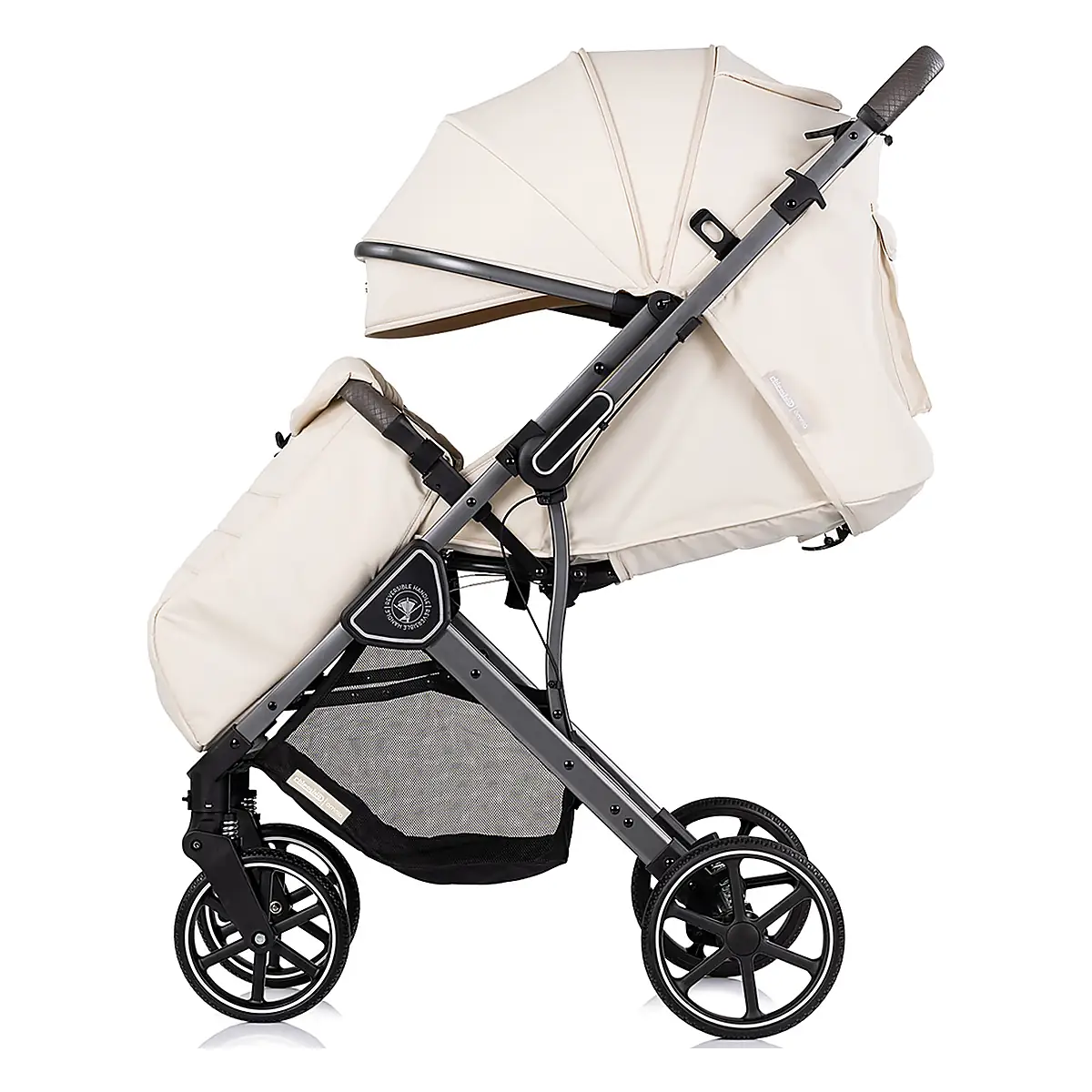 Carucior sport Chipolino Omnia cu maner reversibil si husa picioare, Cashmere [7]