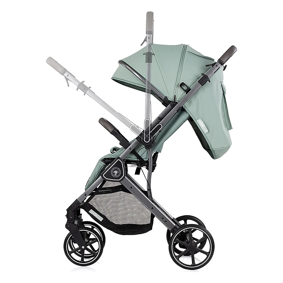 Carucior sport Chipolino Omnia cu maner reversibil si husa picioare, Matcha [5]