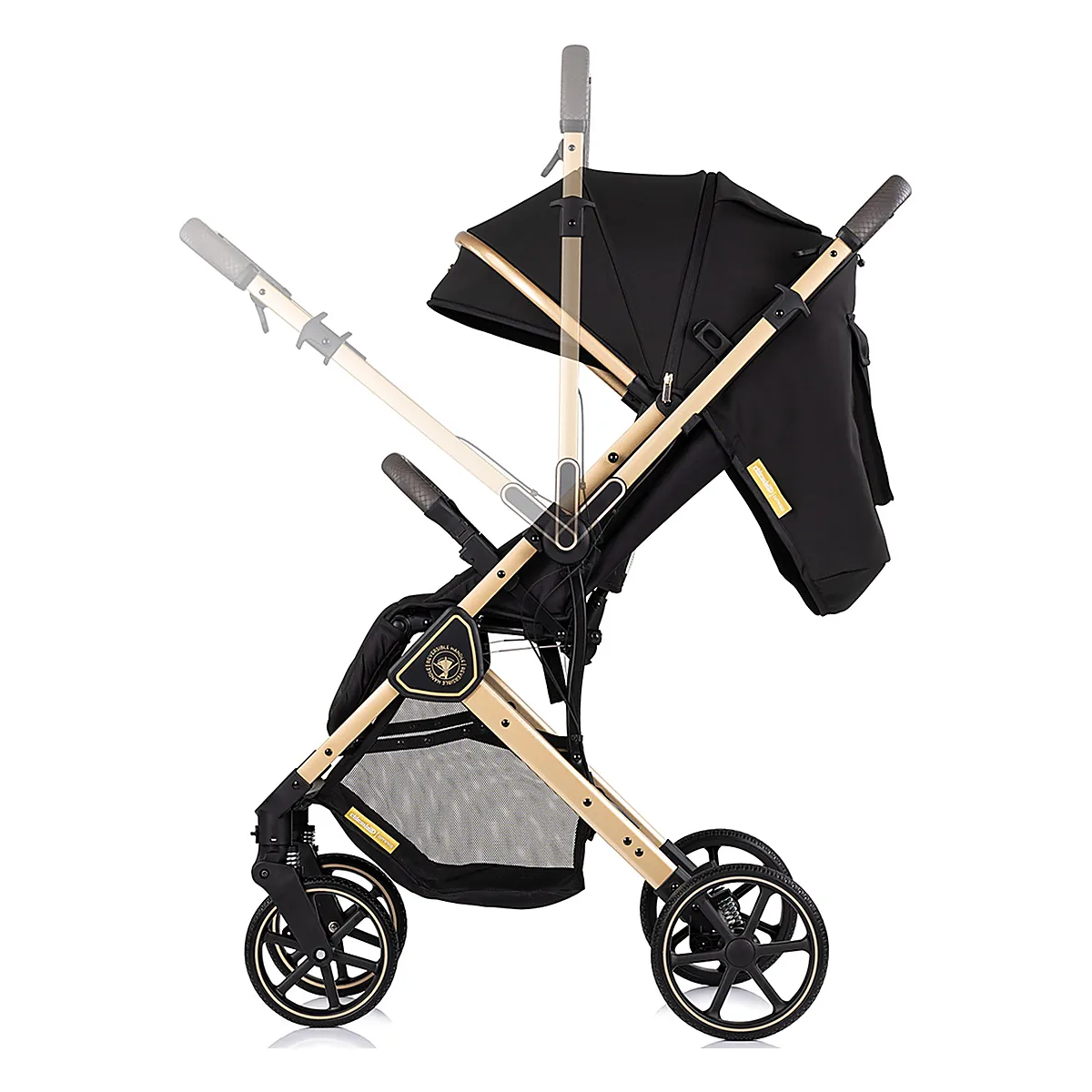 Carucior sport Chipolino Omnia cu maner reversibil si husa picioare, Noir [5]