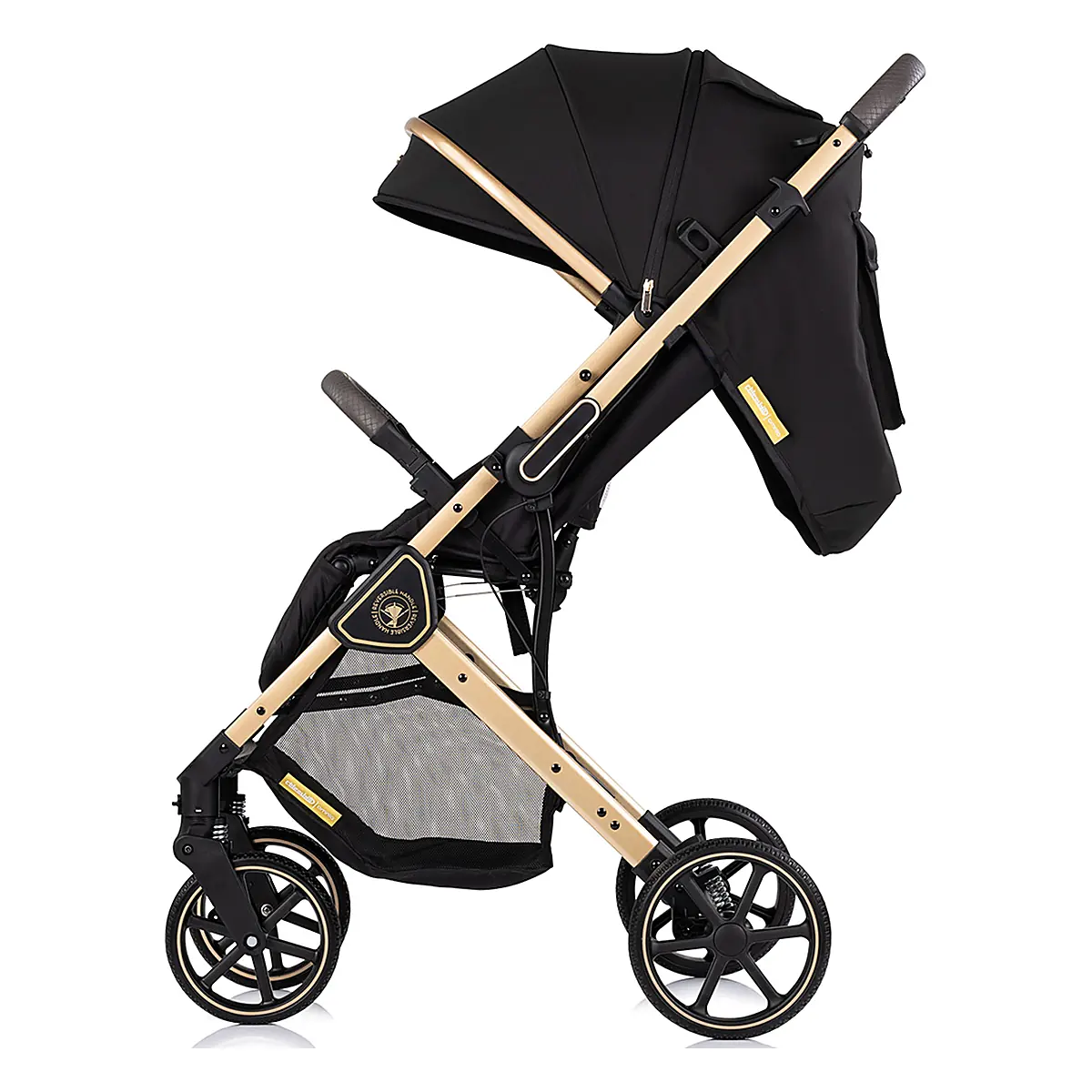 Carucior sport Chipolino Omnia cu maner reversibil si husa picioare, Noir [4]