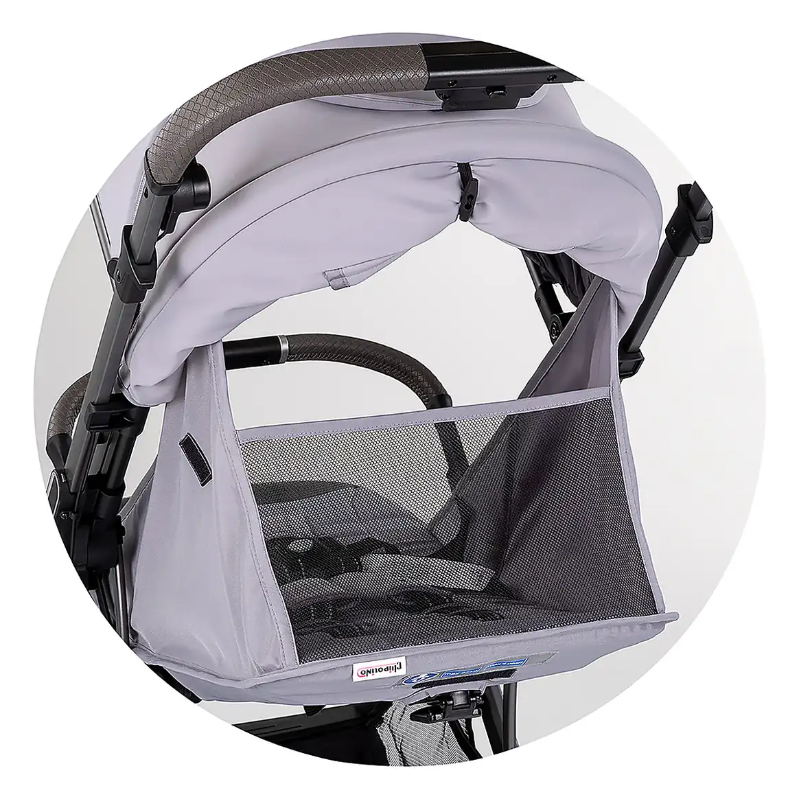 Carucior sport Chipolino Omnia cu maner reversibil si husa picioare, Platinum [11]