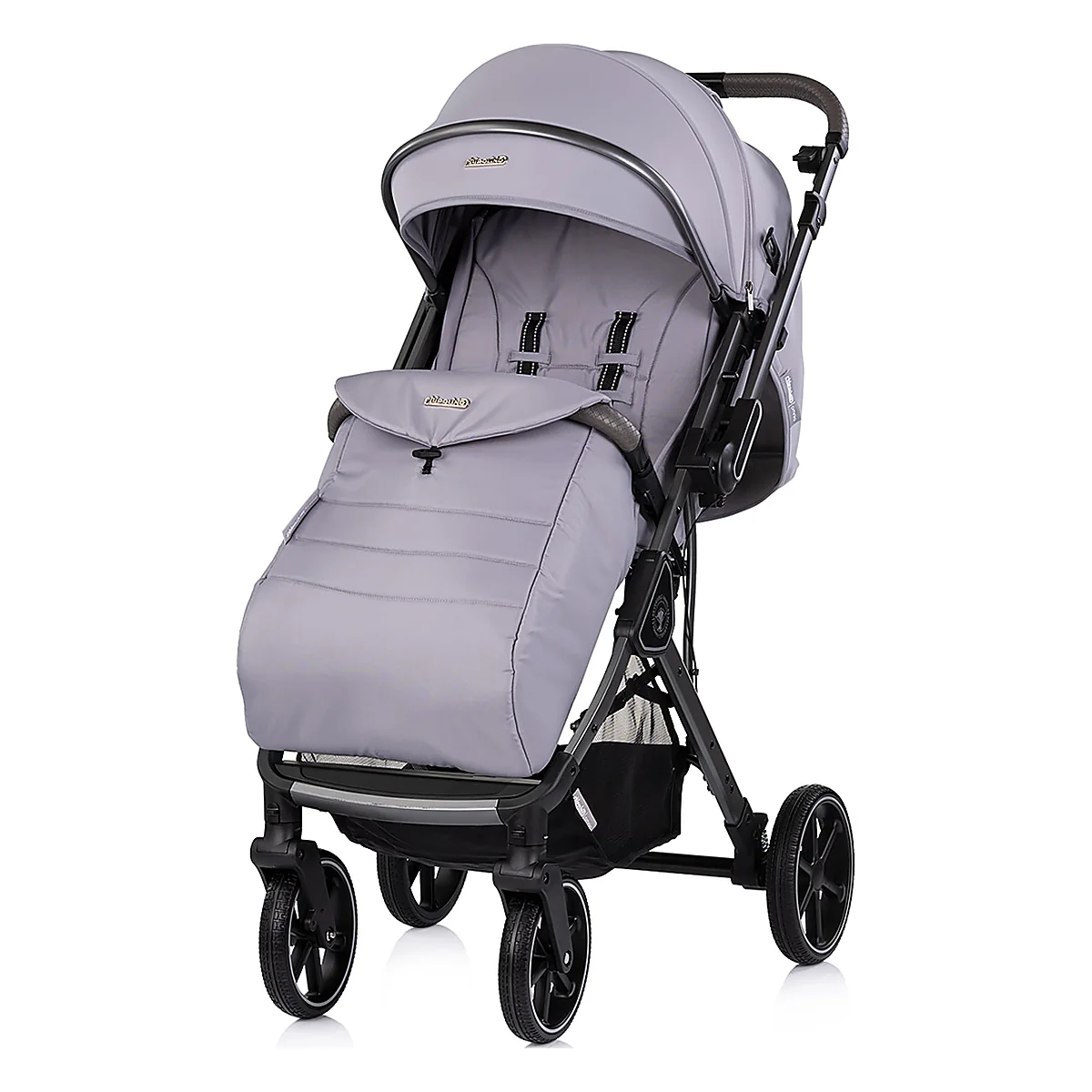 Carucior sport Chipolino Omnia cu maner reversibil si husa picioare, Platinum [3]