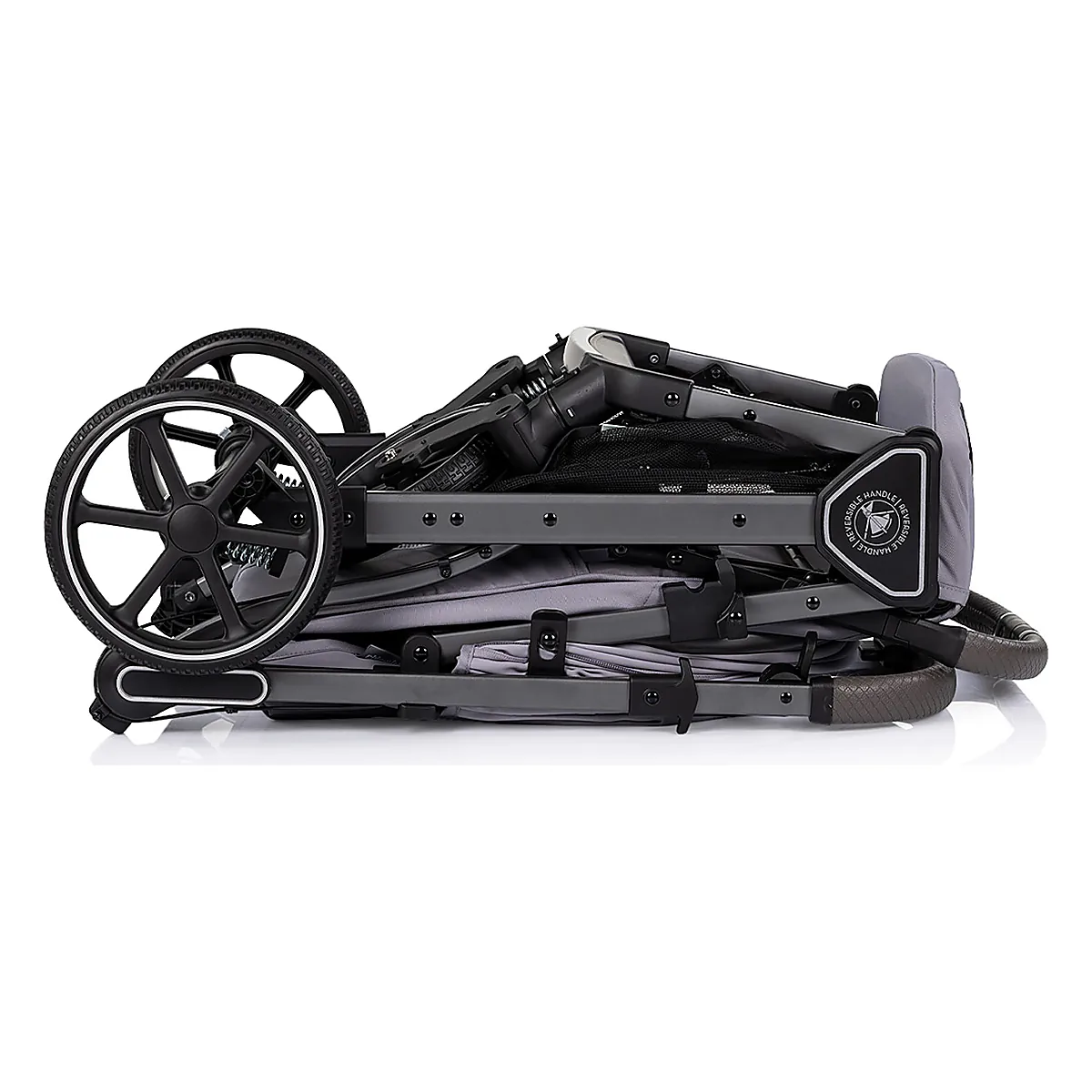 Carucior sport Chipolino Omnia cu maner reversibil si husa picioare, Platinum [8]