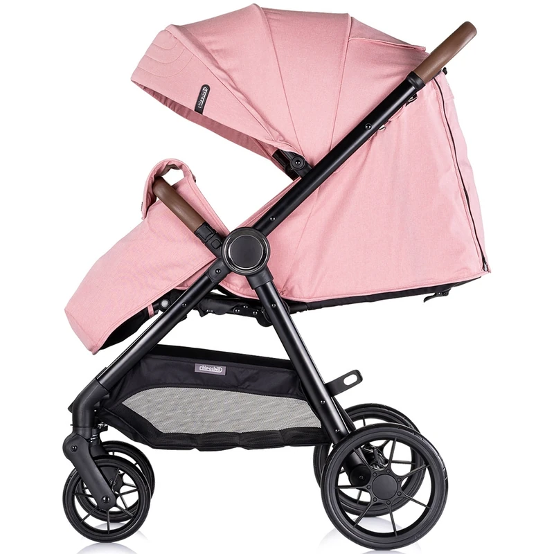 Carucior sport Chipolino Ultera cu husa picioare, Pink marshmallow [5]