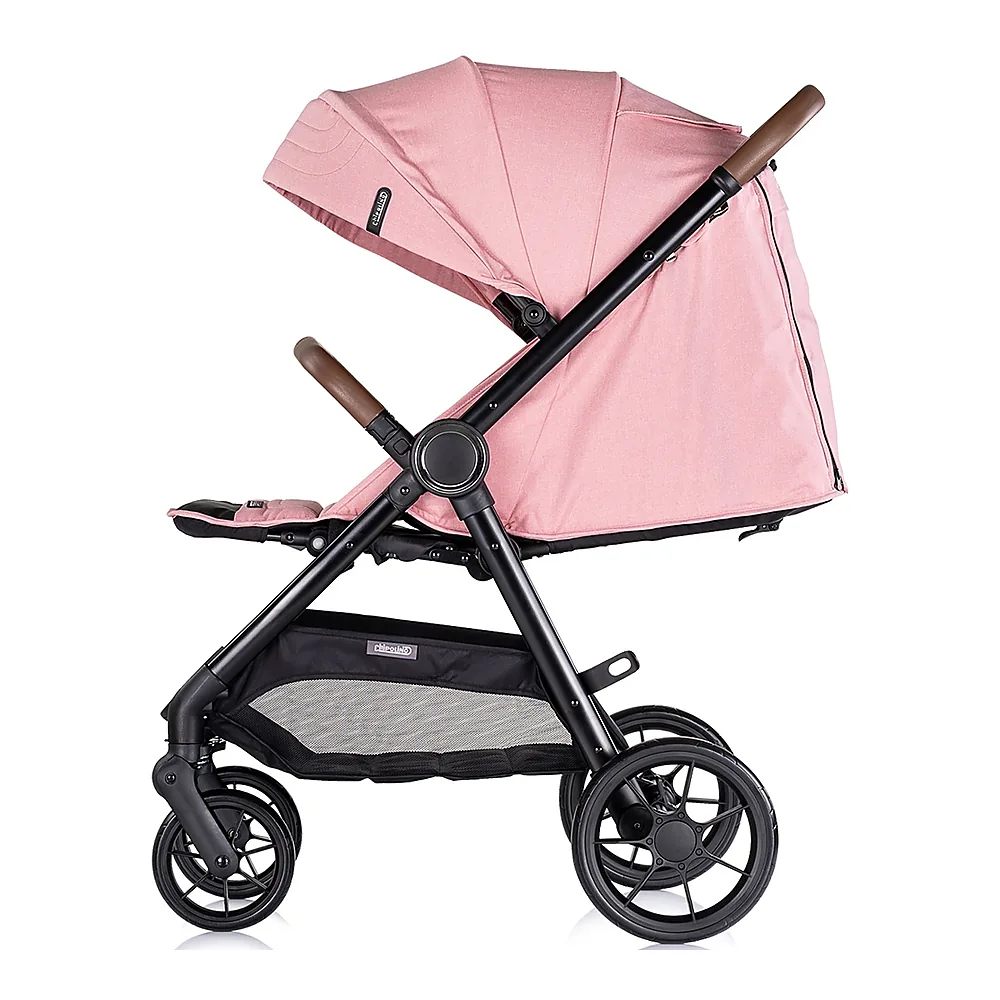 Carucior sport Chipolino Ultera cu husa picioare, Pink marshmallow [4]